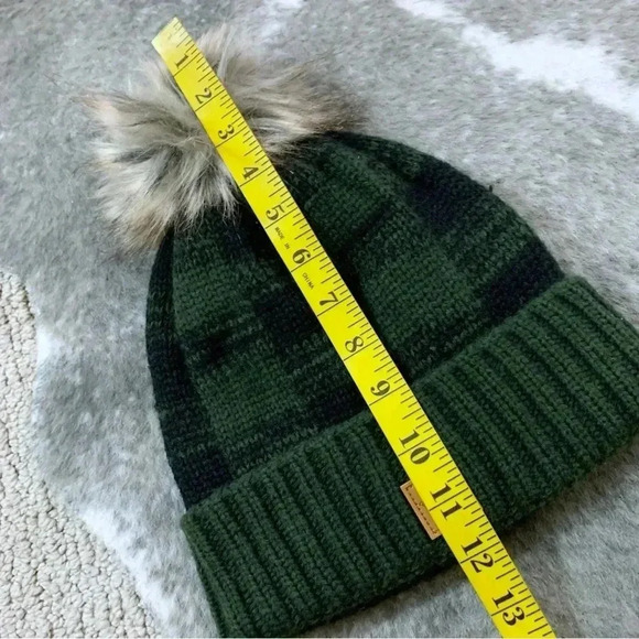 NWT Buffalo Check Pom Pom Beanie - Picture 11 of 12
